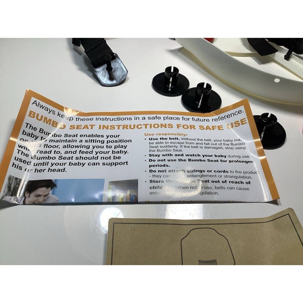 Bumbo Baby Seat Black Child Restraint Belt Assembly Kit For Original Version - Picture 4 of 8